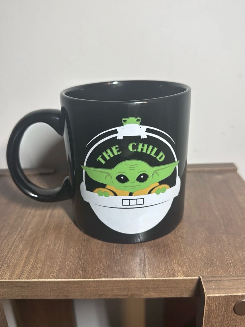 Star Wars Black Mug with Green The Child Graphic